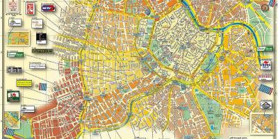 Viena, Austria hartă a orașului