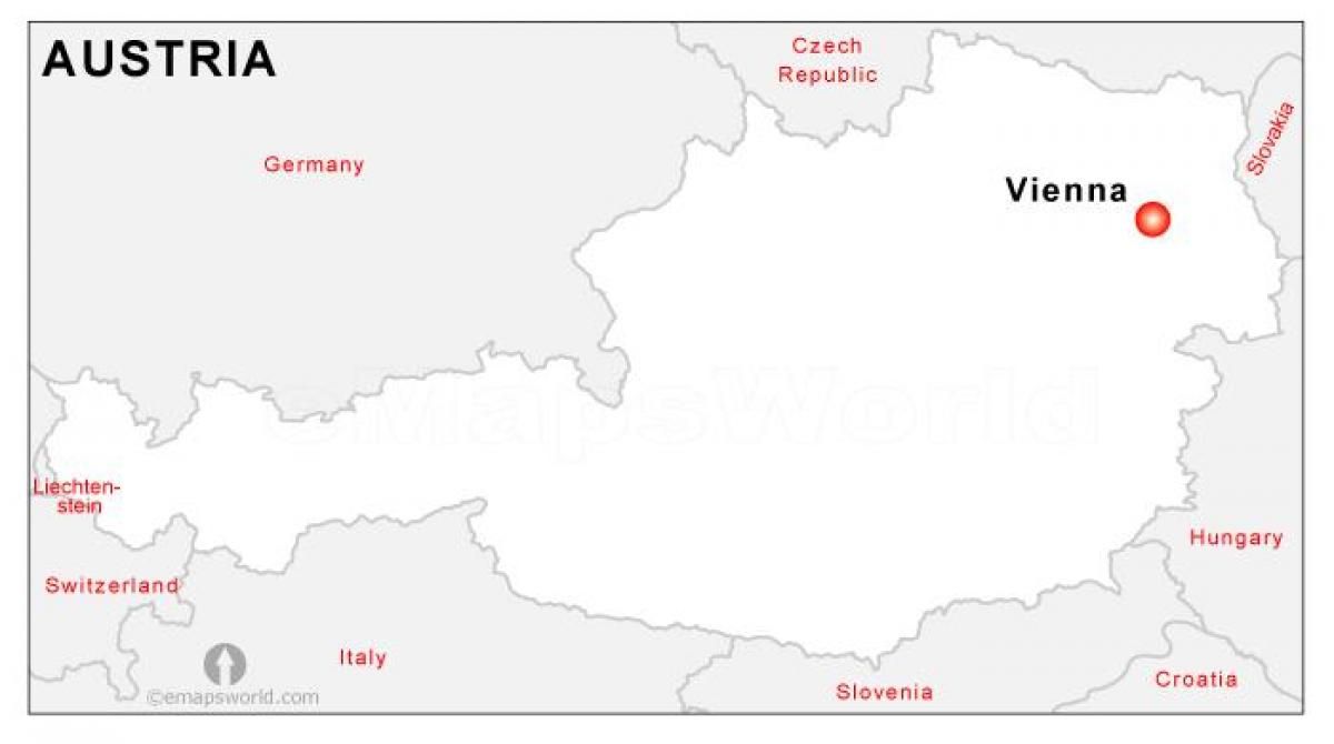 Harta Austria capital