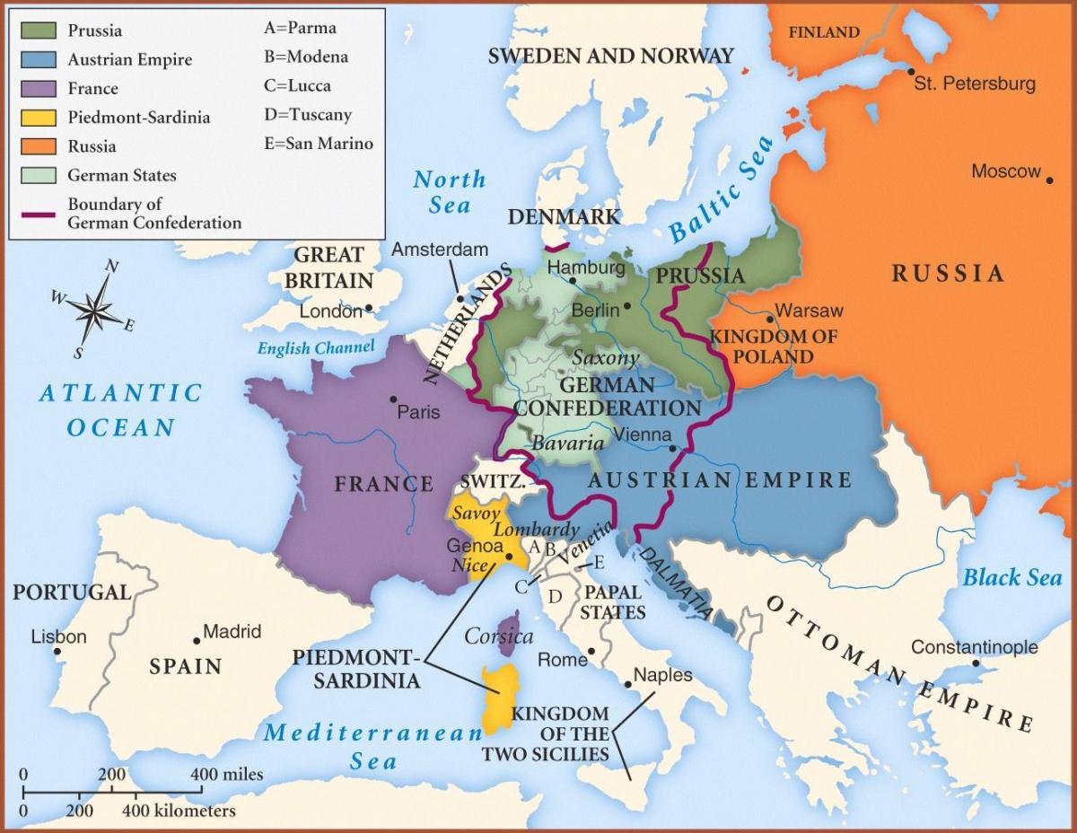 harta de la Viena din europa