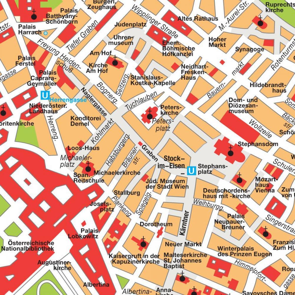 Viena centrum hartă