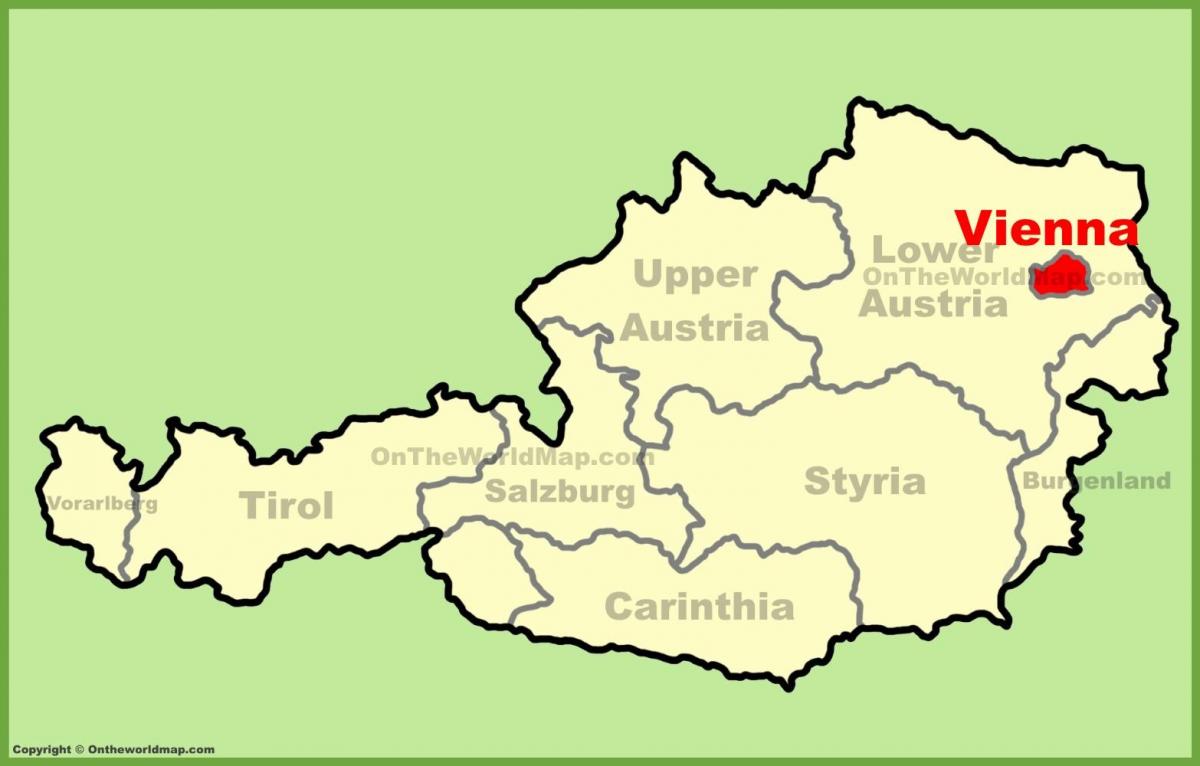 Wien Austria hartă