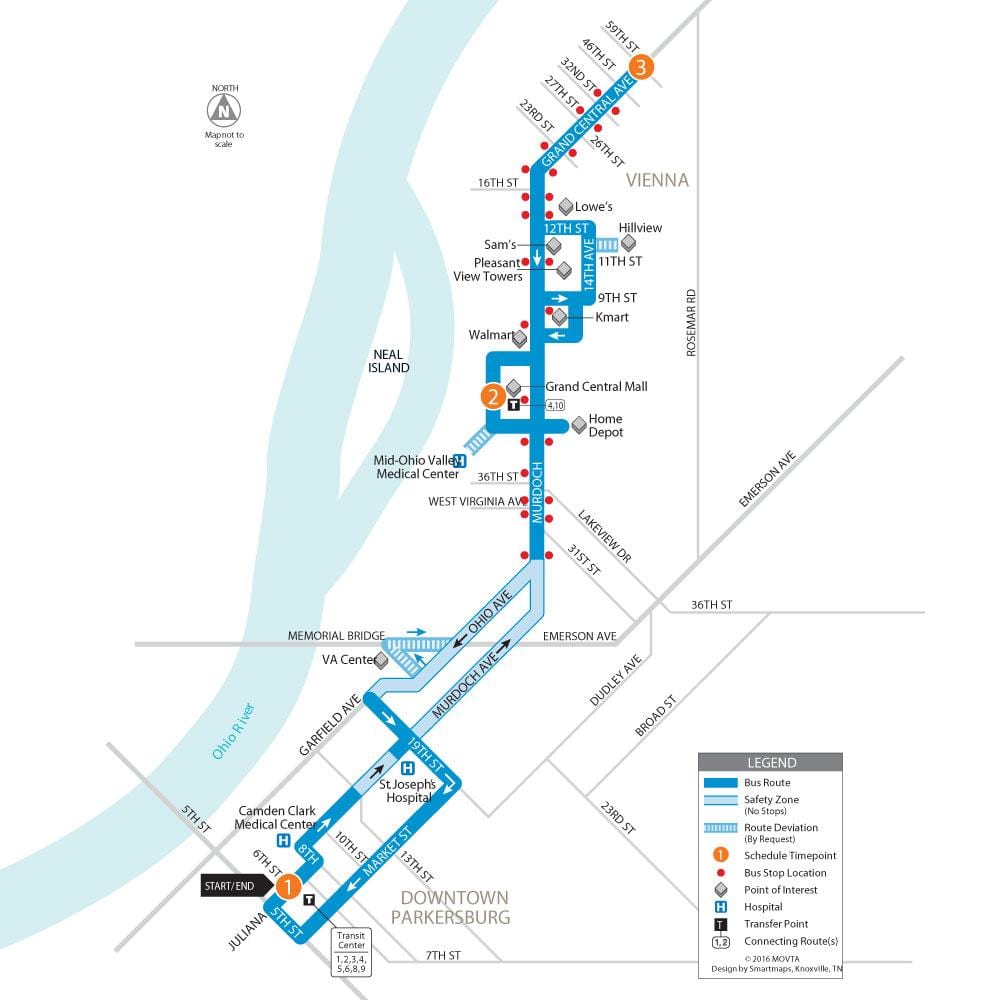 Viena linii de autobuz hartă