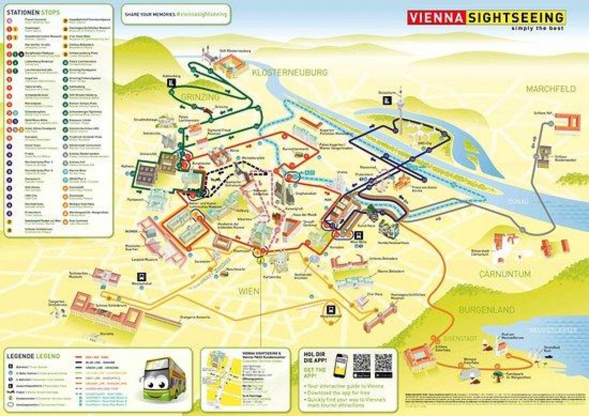 Harta Viena, tur cu autobuzul