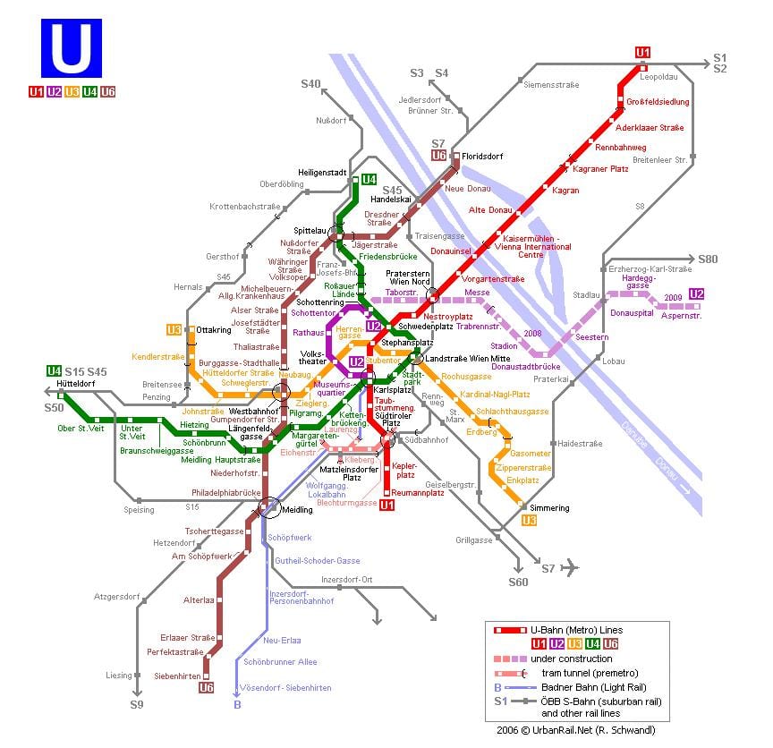 Harta Vienei tramvai