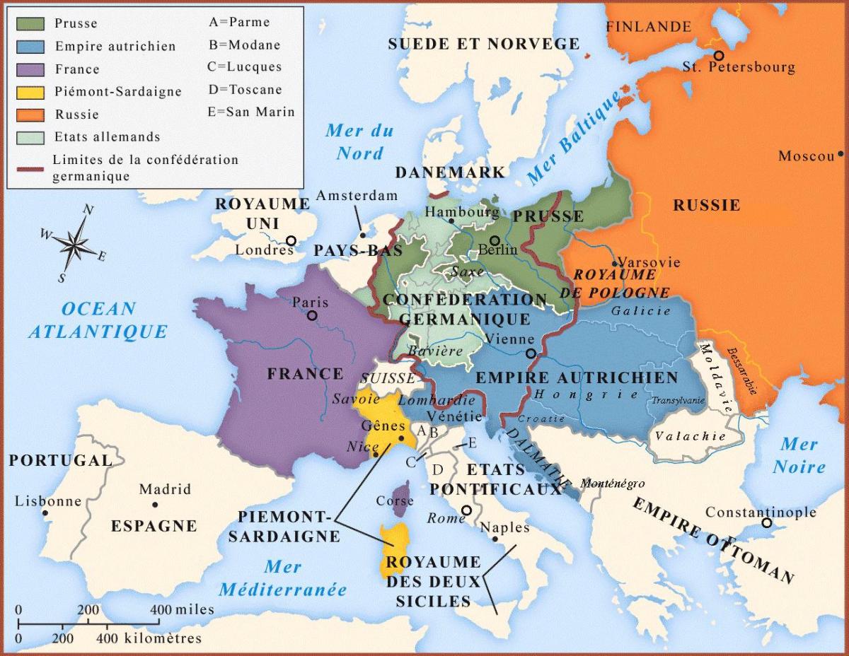 harta de la Viena și în țările din jur