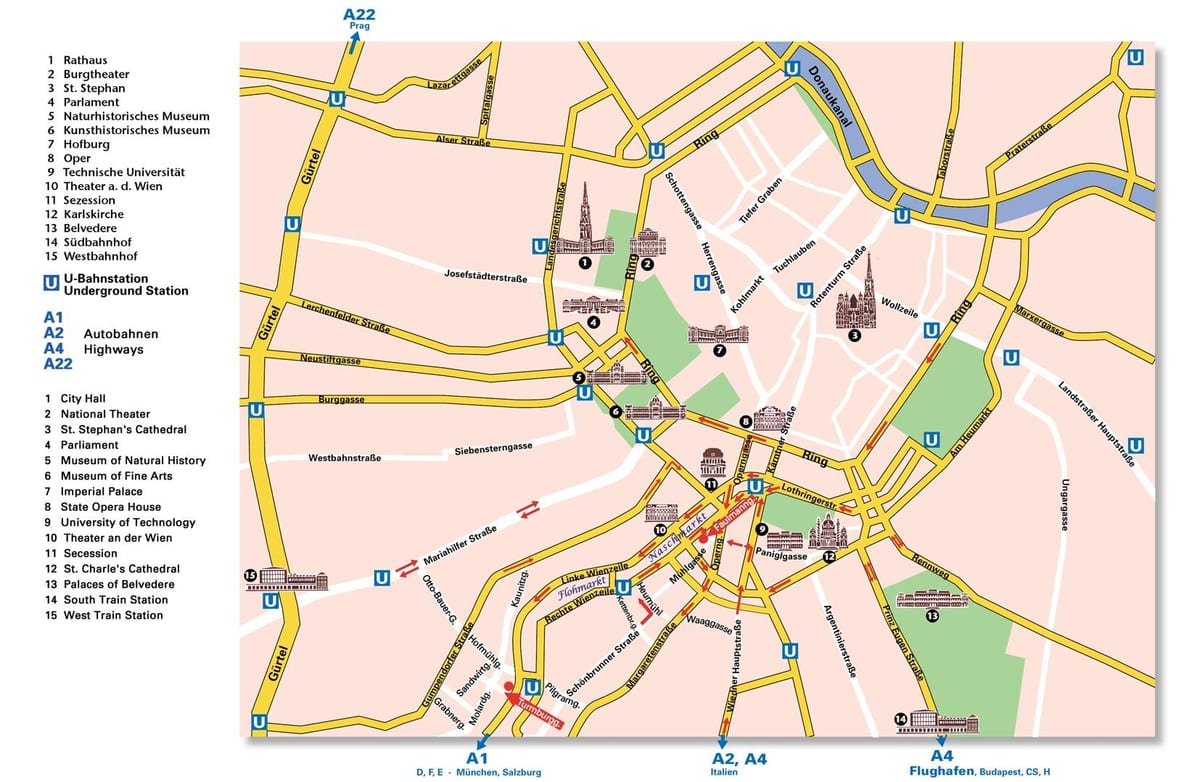 Harta Vienna ring road