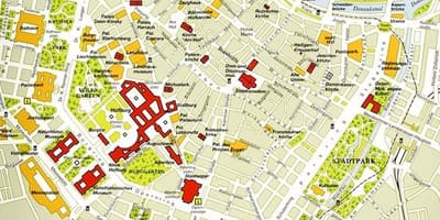 Viena centrul istoric hartă