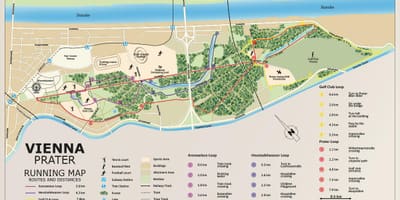 Prater Viena hartă