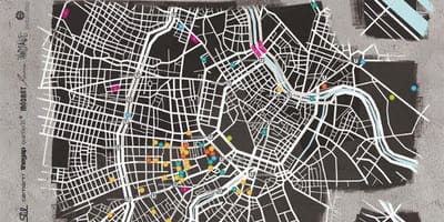 Harta de street art din Viena