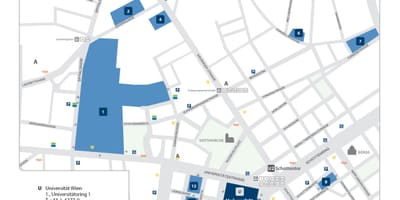 Harta de la universitatea din Viena