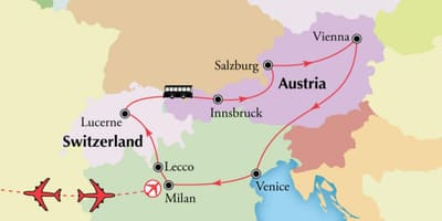 Harta Vienei switzerlan