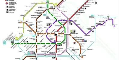 Viena stația de metrou hartă