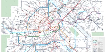 Harta Vienei sistem de transport public
