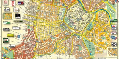Viena, Austria hartă a orașului