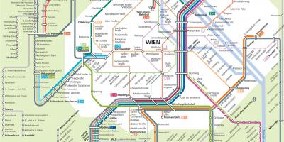 Vienna city transport hartă