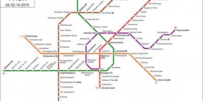 Tramvaiul d Viena hartă