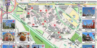 Harta Vienei parc și plimbare