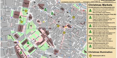 Harta Viena piata de craciun