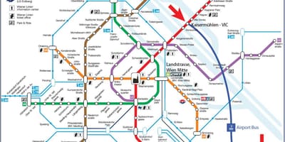 Harta Vienei s7 tren