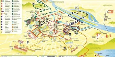 Harta Viena, tur cu autobuzul