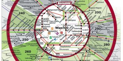 Wien 100 zona hartă