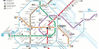 Wien s-bahn hartă