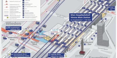 Wien hbf hartă