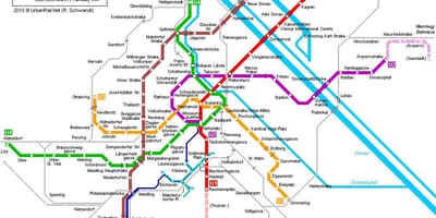 Wien s-bahn hartă